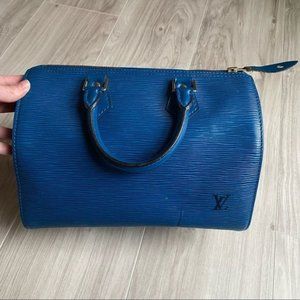 Louis Vuitton Speedy 25 Toledo Blue Epi